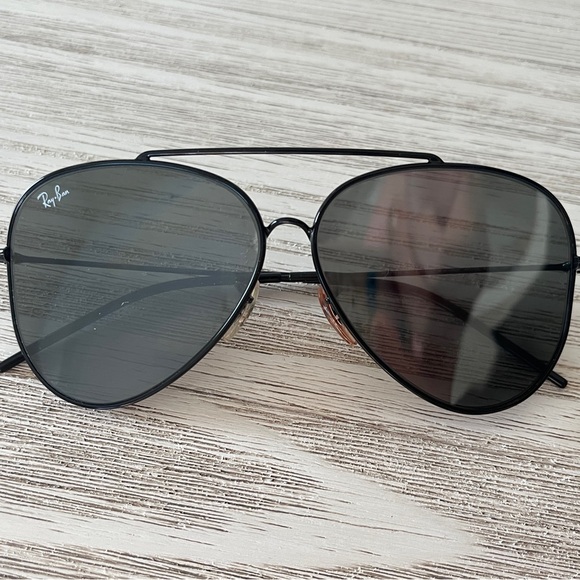 Ray-Ban sunglasses AVIATOR TOTAL BLACK unisex - Picture 1 of 2